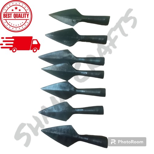 10pc medieval arrowhead carbon - medieval,