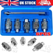 6 Pack Double Sided Oil Sump Drain Plug Axle Gearbox Tool Key Socket Set UK