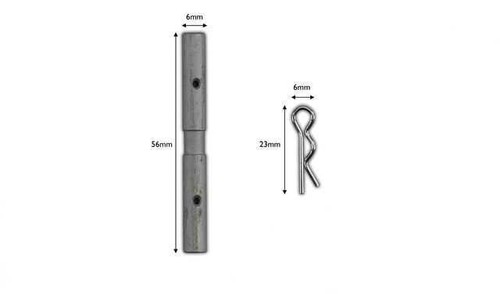 Front brake pad - pad, pins