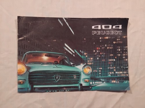 Peugeot 404 sales brochure - peugeot,