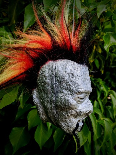 Flame hair mohawk shrunken - mohawk,