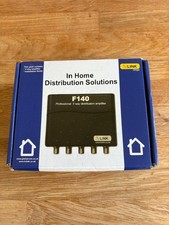 TV Link Global F140 4 Way SKY TV UHF Signal Booster Amplifier