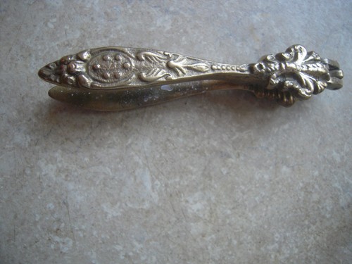 Fleur lis brass nut - fleur-de-lis,