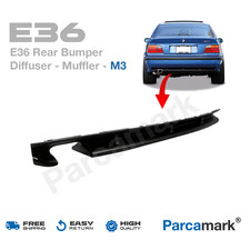 BMW E36 Rear Bumper Diffuser – M3 Muffler Style Lower Valance (1990–1999)