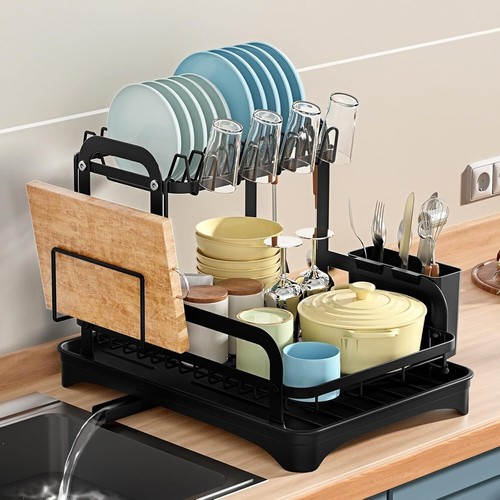 Tier dish drainer rack - dish,