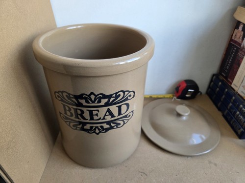 Vintage glazed stoneware bread - vintage,