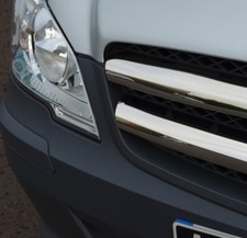 Chrome Grille Accent Trim Set Covers To Fit Mercedes-Benz Vito W639 (2010-14)