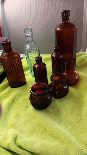 Collection antique bottles - collection,