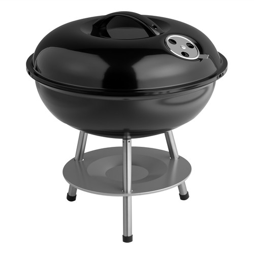 Portable round charcoal bbq - portable,