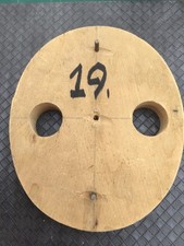 Vintage Wooden Millinery Hat Brim Block extension