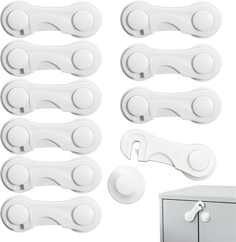 10pcs plastic cupboard locks - plastic,
