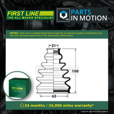 CV Joint Boot fits VW POLO 9N 1.4 Front Inner 01 to 09 Automatic Transmission