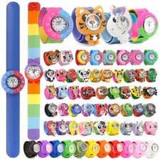 Wacky Watches Snap On Slap Band For Kids Boys Girls Silicone Accessories Animal