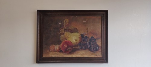 Antique framed oil - on, canvas