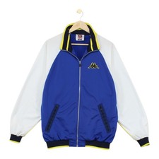 Vintage Kappa Track Jacket Mens Size L Blue 90s Full Zip Oversized