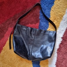 Zara black shopper shoulder tote bag