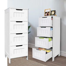  Floor Standing Tall Narrow Storage Cupboard Organiser Unit for Bedroom Bathroom