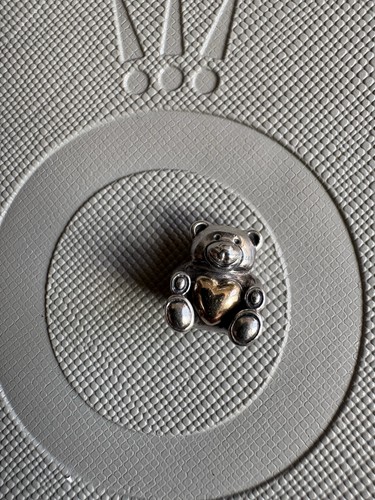 Pandora teddy with gold - teddy,