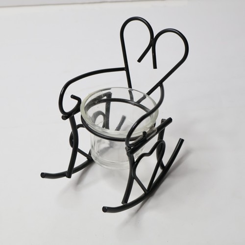 Vintage black wire heart - vintage,