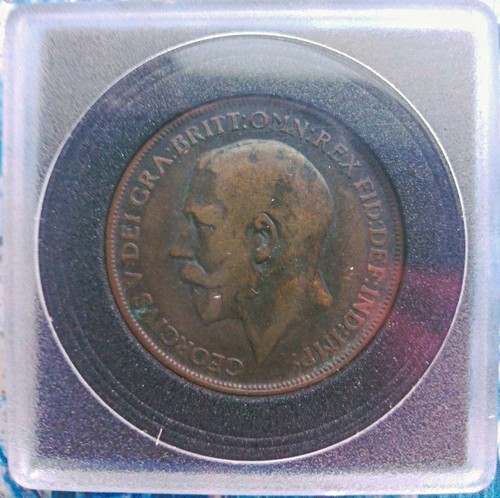 1912h george bronze penny - bronze,