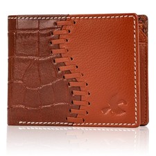 New Men's Genuine Leather Bi-fold Wallet Card Money Holder