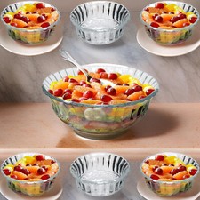 7 Pcs Glass Bowls Set Fruit