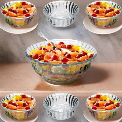 Pcs glass bowls set fruit - bowls,