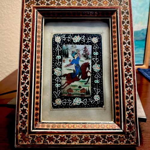 Vintage khatam kari framed - vintage,