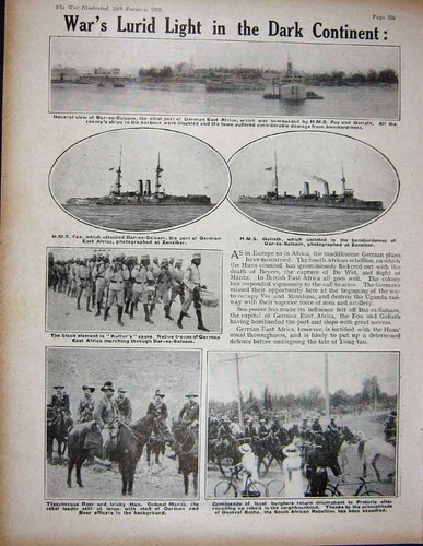 Old antique print 1915 ww1 - old,