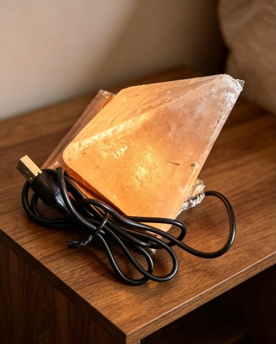 Pyramid himalayan salt lamp - himalayan,