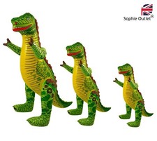 S/M/L INFLATABLE DINOSAUR Blow Up T-Rex Reusable Dino Decor Kids Animal