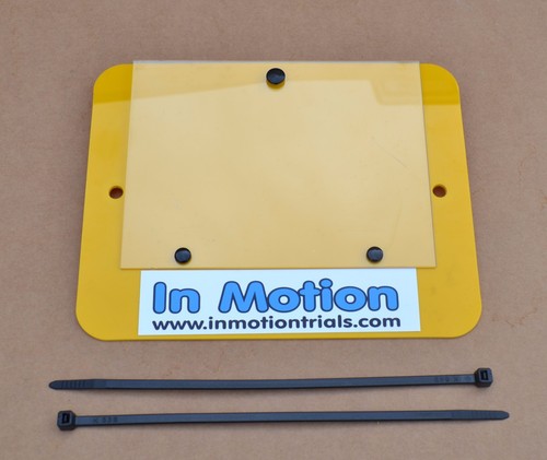 Trials yellow number plate - trials,
