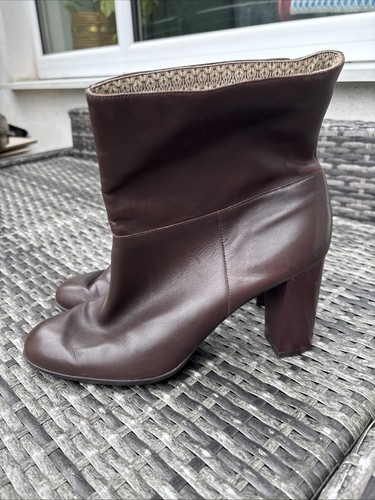 Camper brown leather heeled - camper,