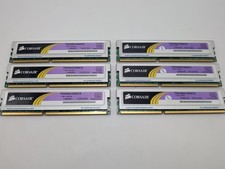 Lot of 6 Corsair XMS3 2GB DDR3 Bars (12GB Total) TR3X6G1600C9