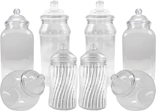 Assorted empty retro plastic - empty,
