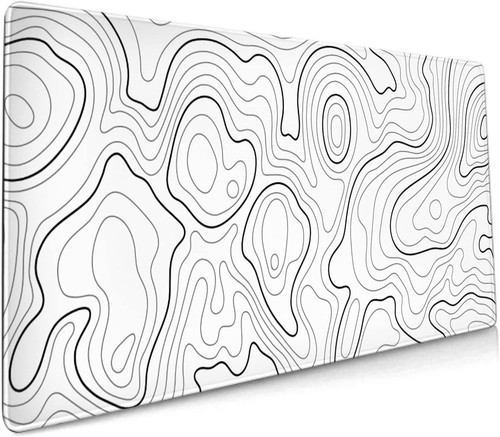 White topographic contour - white,