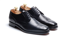 Herring Shoes Black Calf Derby