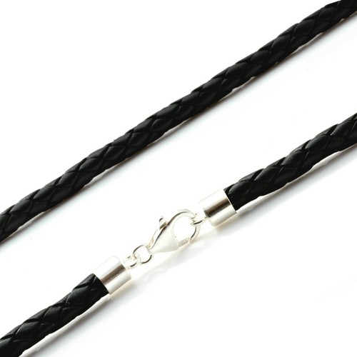 Mens leather necklace genuine - mens, necklace-genuine