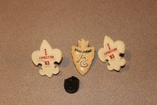 4 Vtg Boy Scouts Scarf Slides