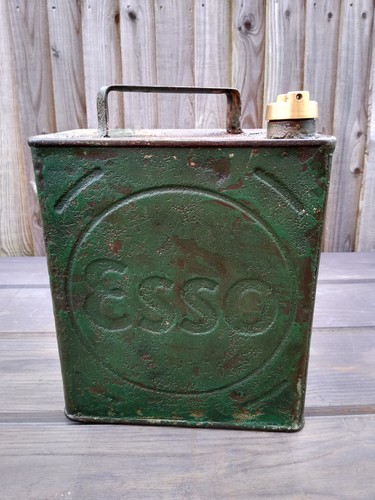 Vintage esso petrol can with - vintage,