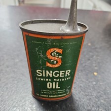 Vintage Singer Oil Can for