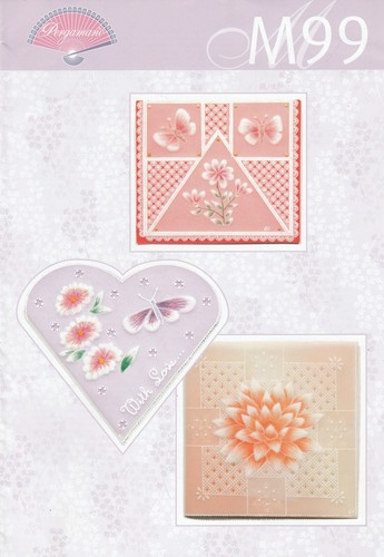 Pergamano flower floral - pergamano, cards