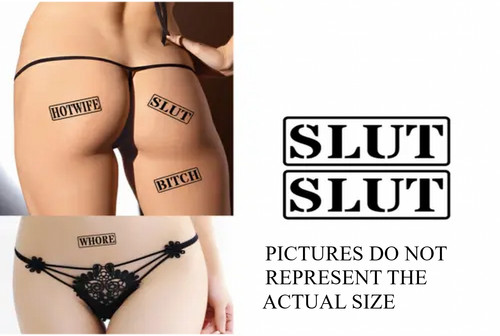 Large slut stamp - large, temporary