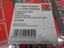 FAI Quality Rocker Cover Gasket for Vauxhall Carlton Frontera 2.0d & 2.3d & Td