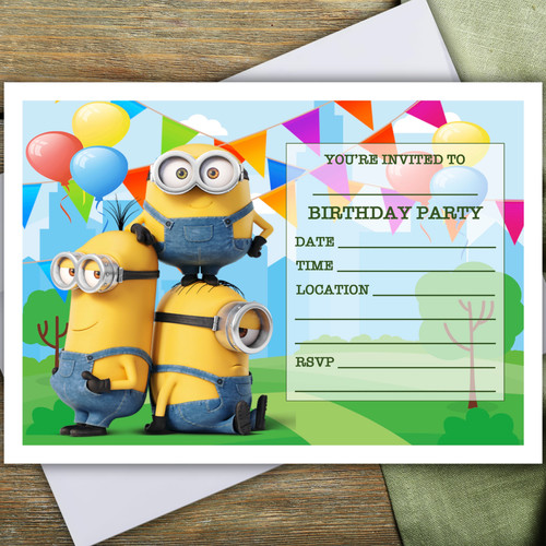 Minions party invitations 10 - minions,