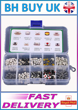 250 x TACTILE PUSH BUTTON SWITCHES, CAR REMOTE KEY FOB, 10 TYPES, MICROSWITCH UK