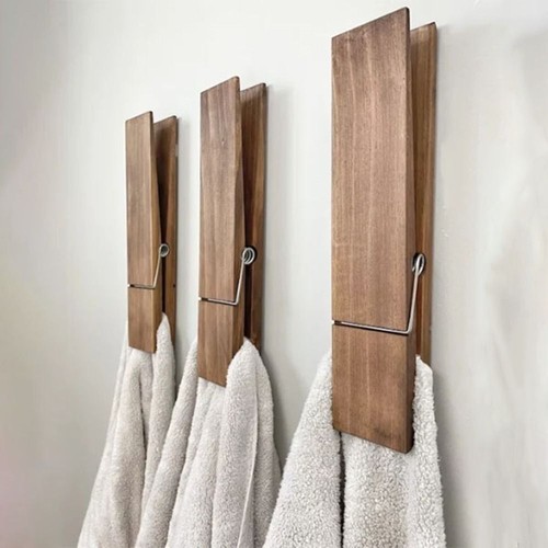 Bathroom hook giant - bathroom, clothespin