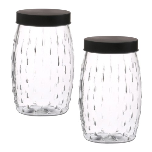 Glass storage jar - glass,
