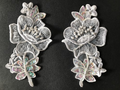 Vintage beaded sequin flowers - vintage,