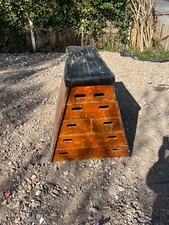 Vintage 5-Tier Suede Gym Vaulting Block Pommel Horse